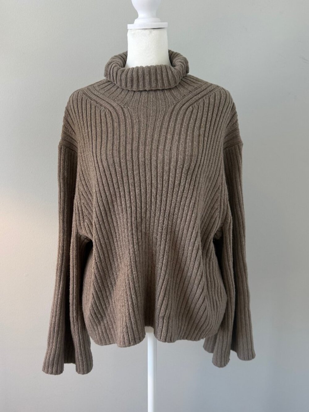 H&M Oversized Ribbed Turtleneck Sweater